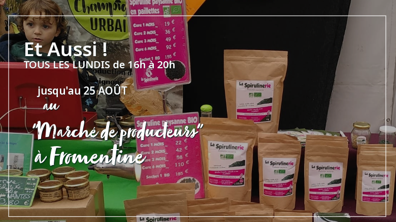 Notre Spiruline 2025 ! BIO Produite en France, cultivée récoltée artisanalement en Vendée.